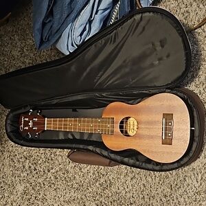 Ukulele with case